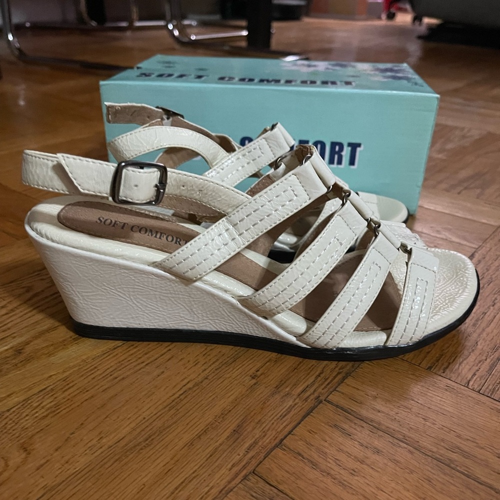 Soft Comfort Women’s Wedge Sandals 👡,Used Once,Condition like new🔥